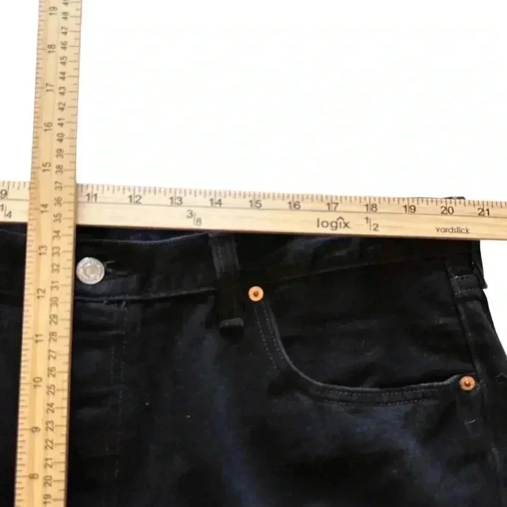 Levi's 501 xx Jeans Men's 42x32 Black 100% Cotton Denim Button Fly - Picture 9 of 16